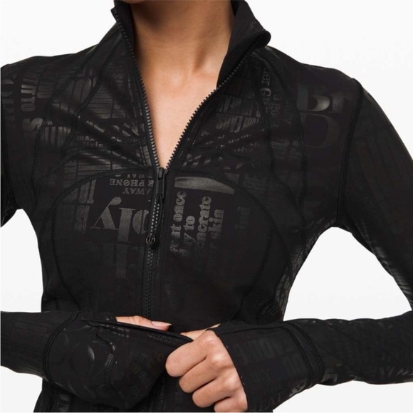 LULULEMON DEFINE JACKET 20YR FOIL MANIFESTO BLACK Spark fitted limited edition - Picture 2 of 9